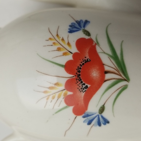 Vintage Arabia Finland Red Poppy Mini Tea and Coffee Pots - Picture 8 of 16